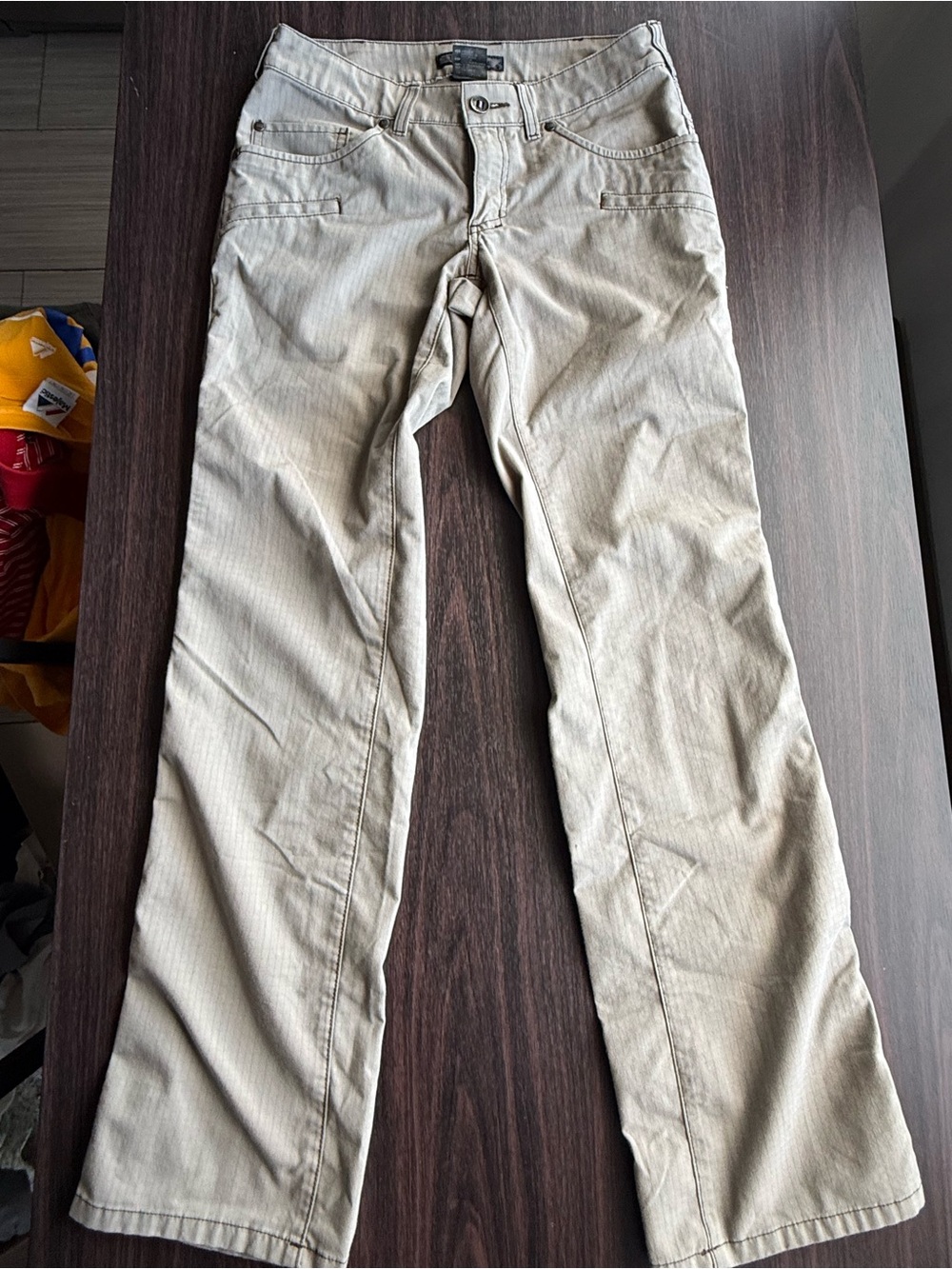 5.11 Tactical Women’s Tactical Pants US 4 Regular Fit Beige Solid Pattern